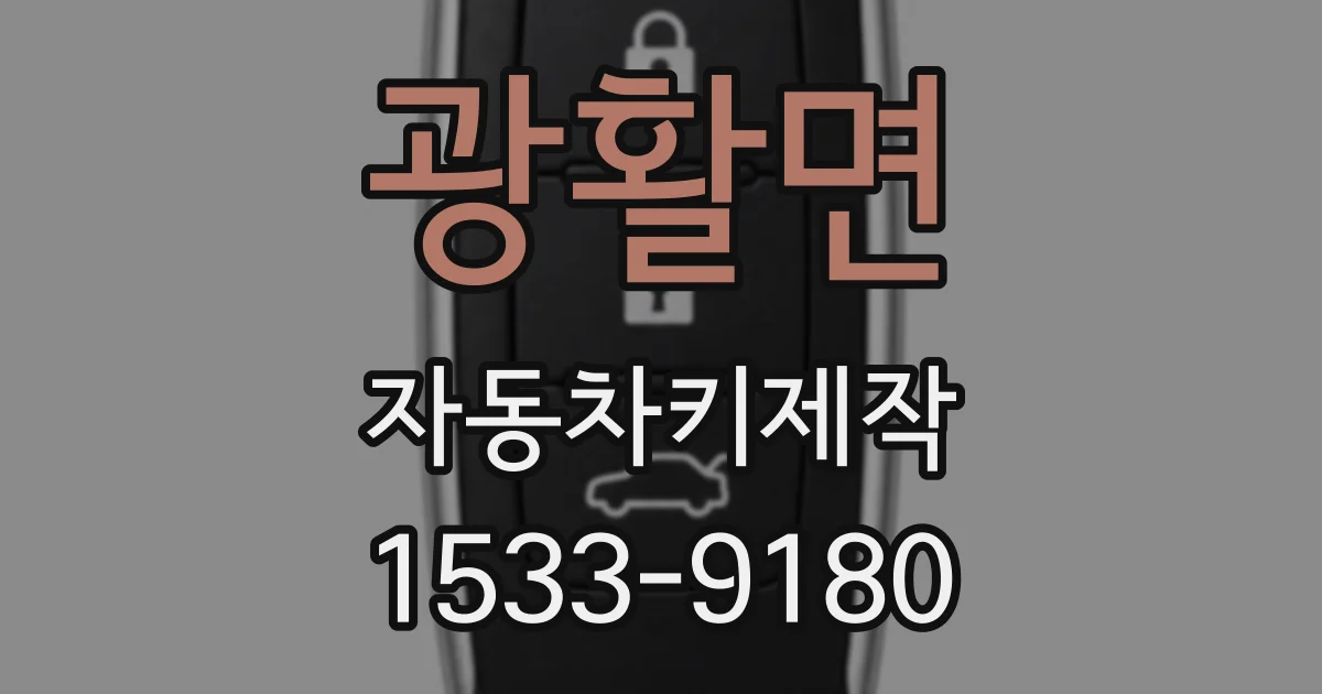 광활면 자동차키제작