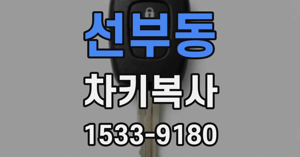 선부동 차키복사