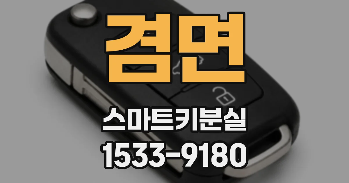 겸면 스마트키분실