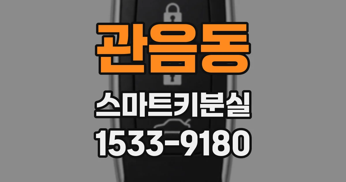 관음동 스마트키분실