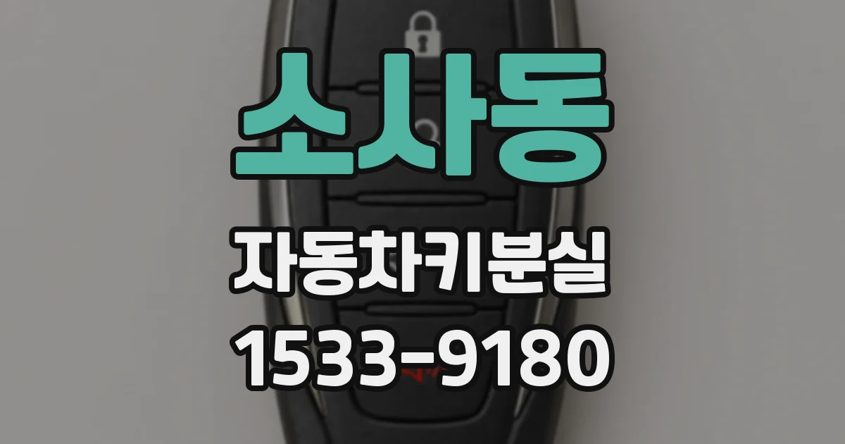 소사동 자동차키분실