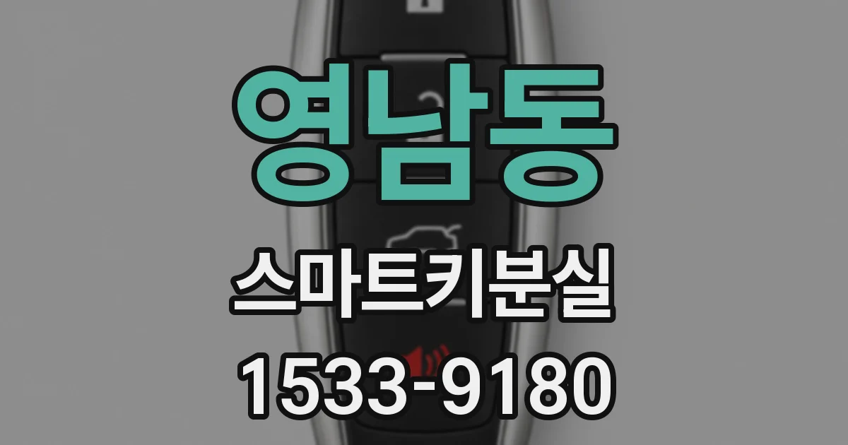영남동 스마트키분실