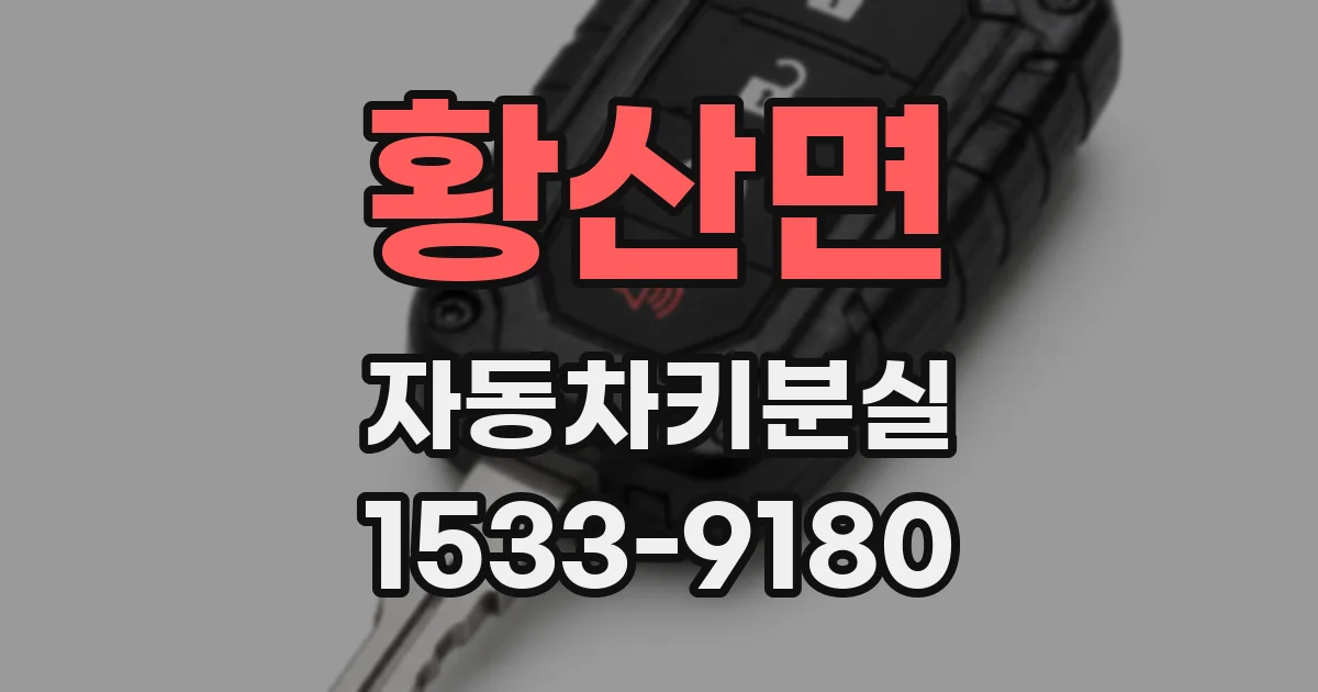 황산면 자동차키분실