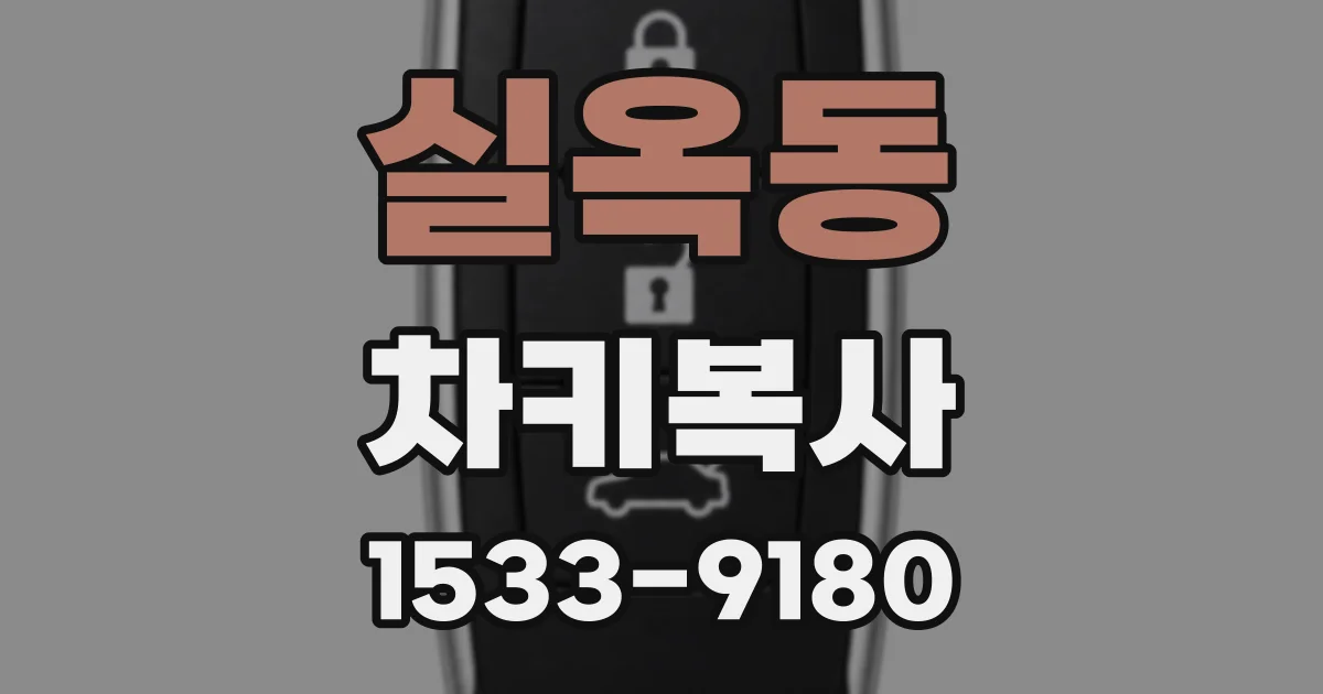 실옥동 차키복사