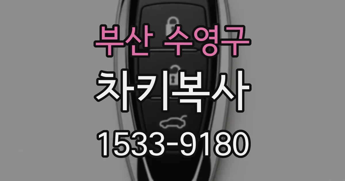 부산 수영구 차키복사