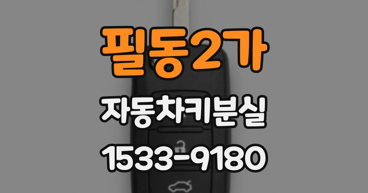 필동2가 자동차키분실