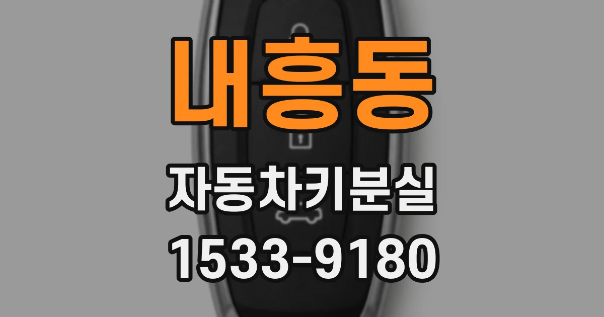 내흥동 자동차키분실