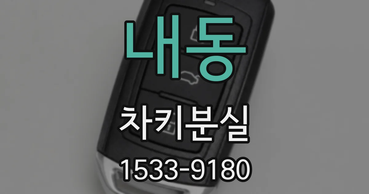 내동 차키분실