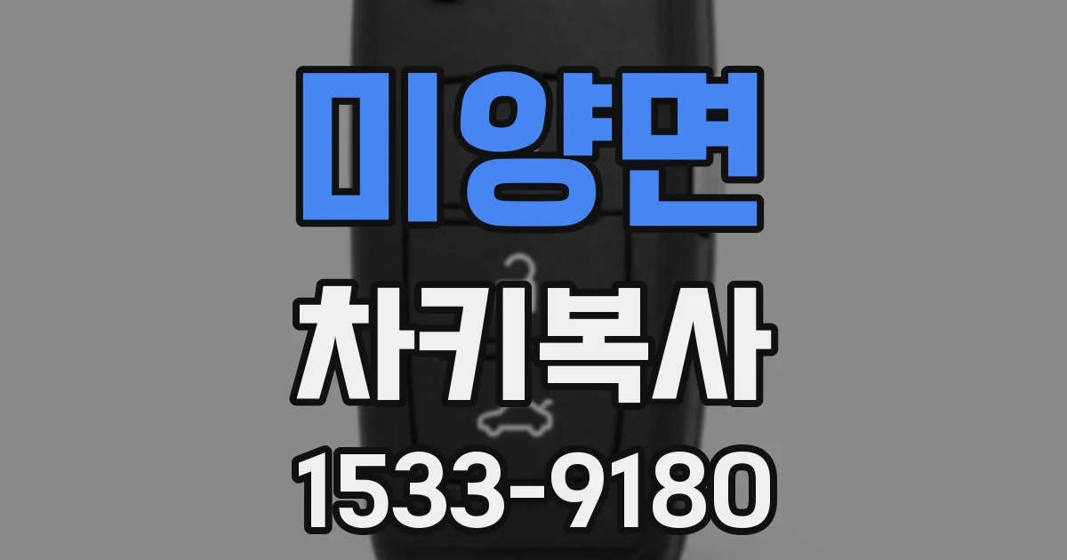 미양면 차키복사