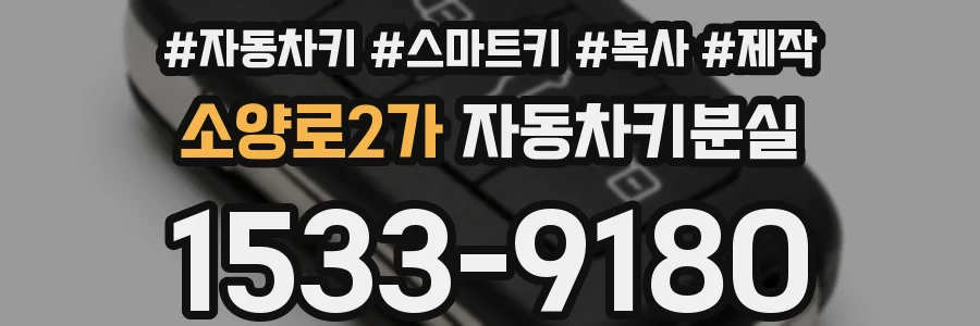 소양로2가 자동차키분실
