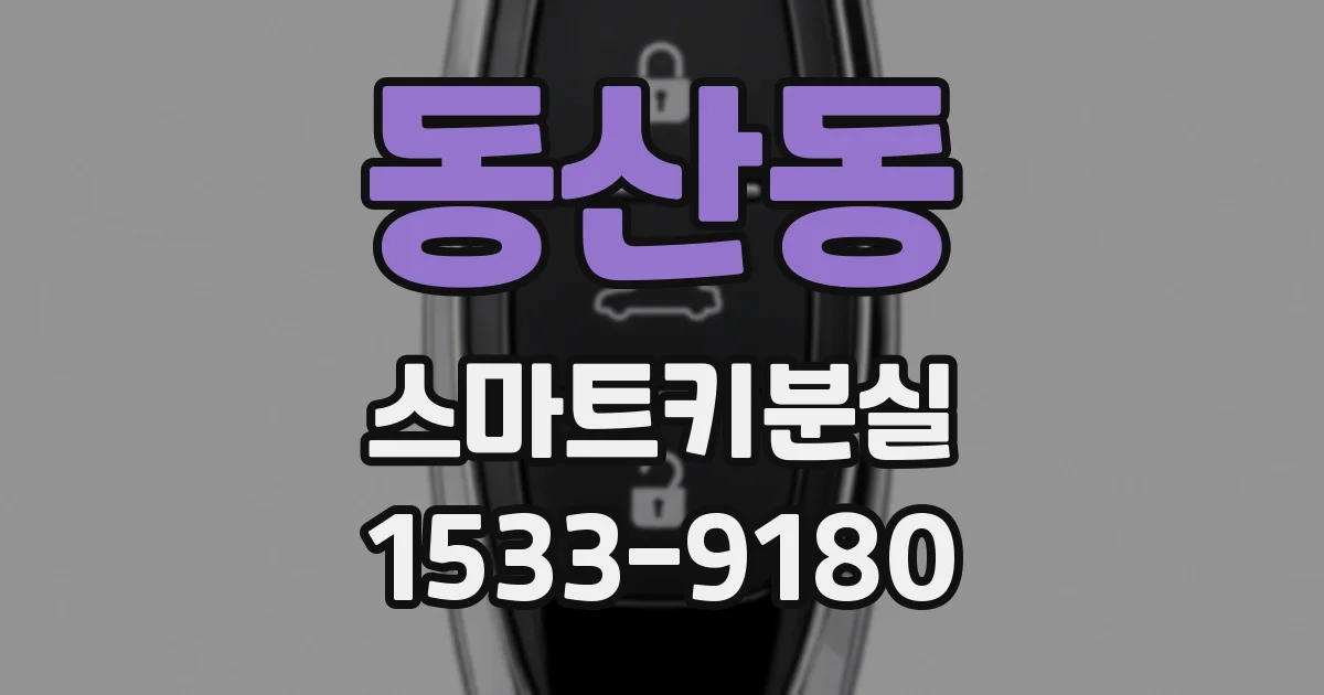 동산동 스마트키분실