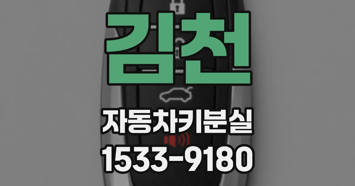 김천 자동차키분실