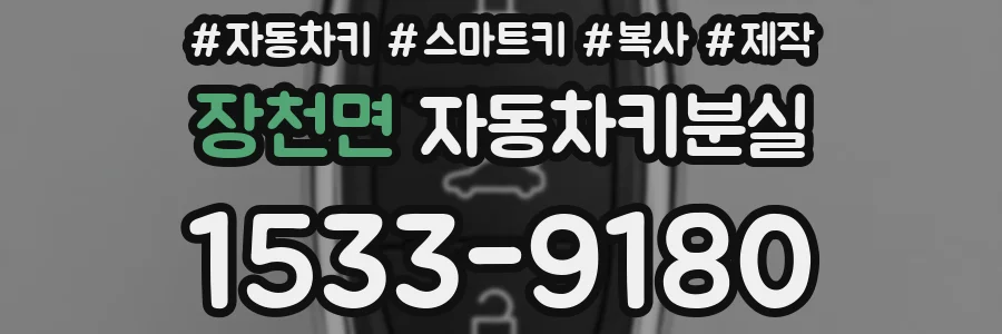 장천면 자동차키분실