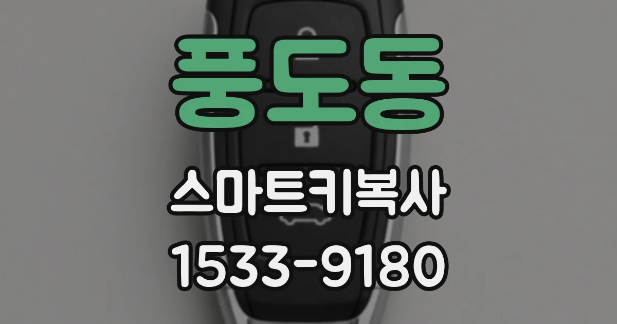 풍도동 스마트키복사