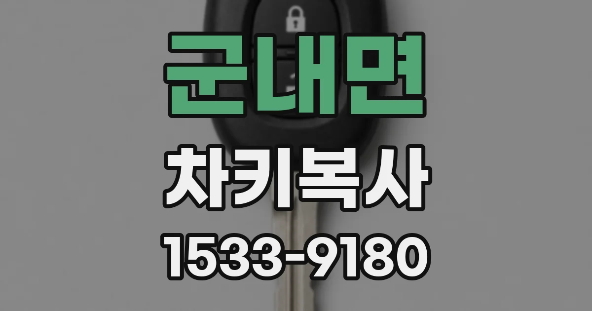 군내면 차키복사