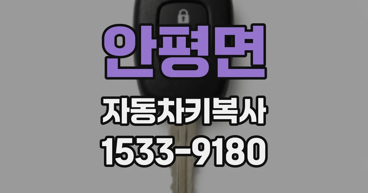 안평면 자동차키복사
