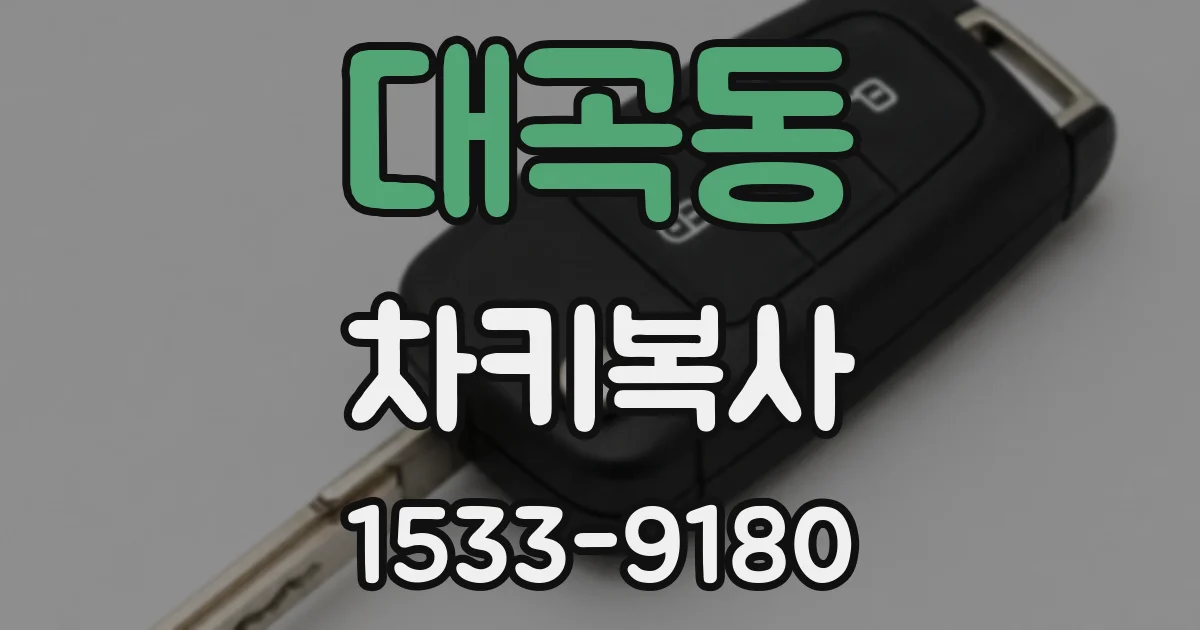 대곡동 차키복사