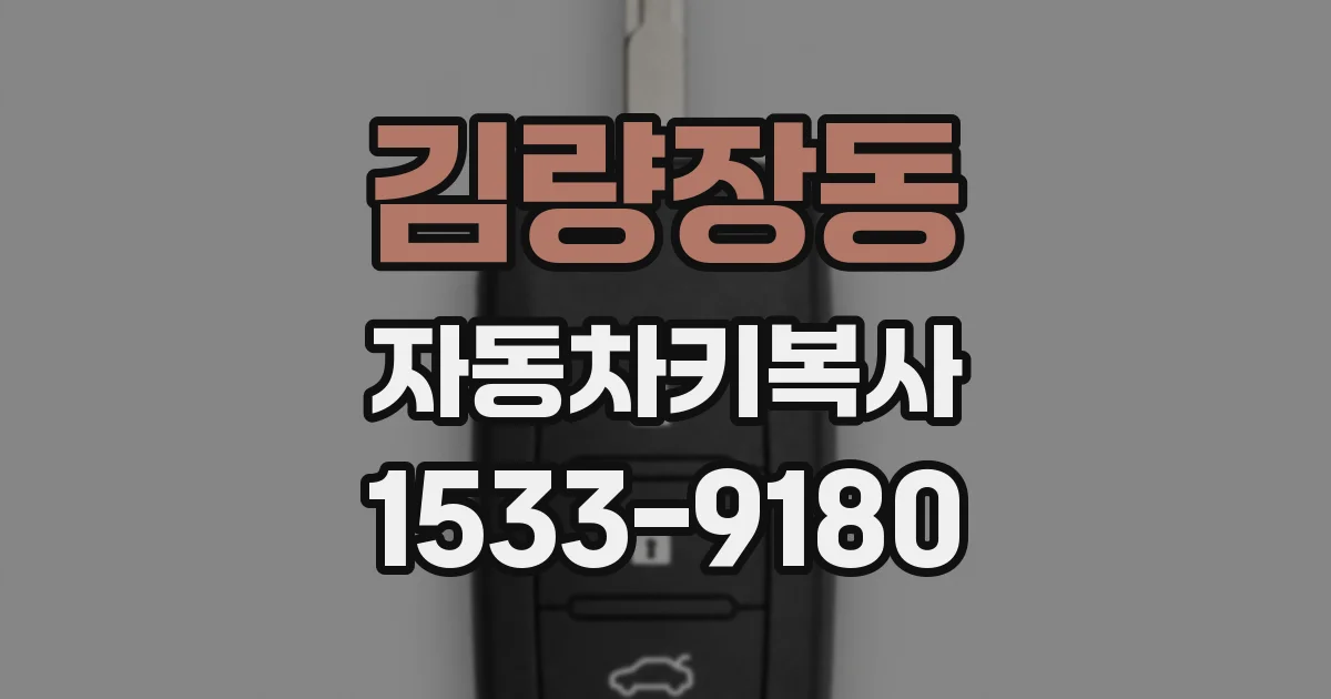 김량장동 자동차키복사