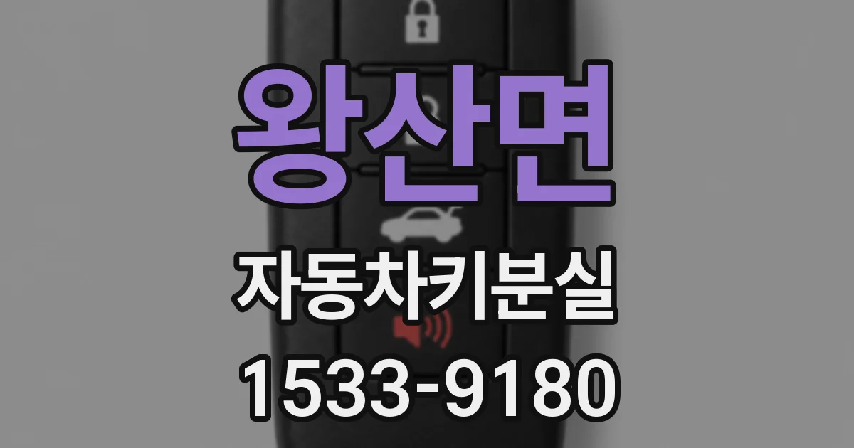 왕산면 자동차키분실