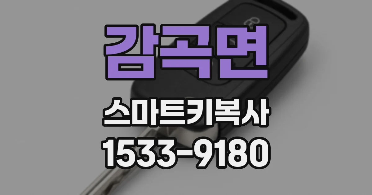 감곡면 스마트키복사