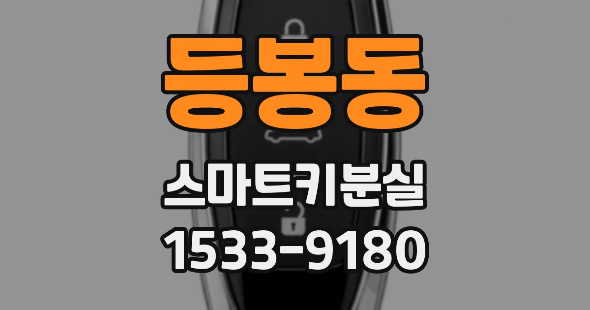 등봉동 스마트키분실