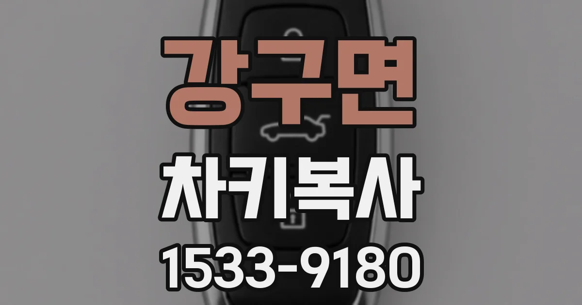 강구면 차키복사