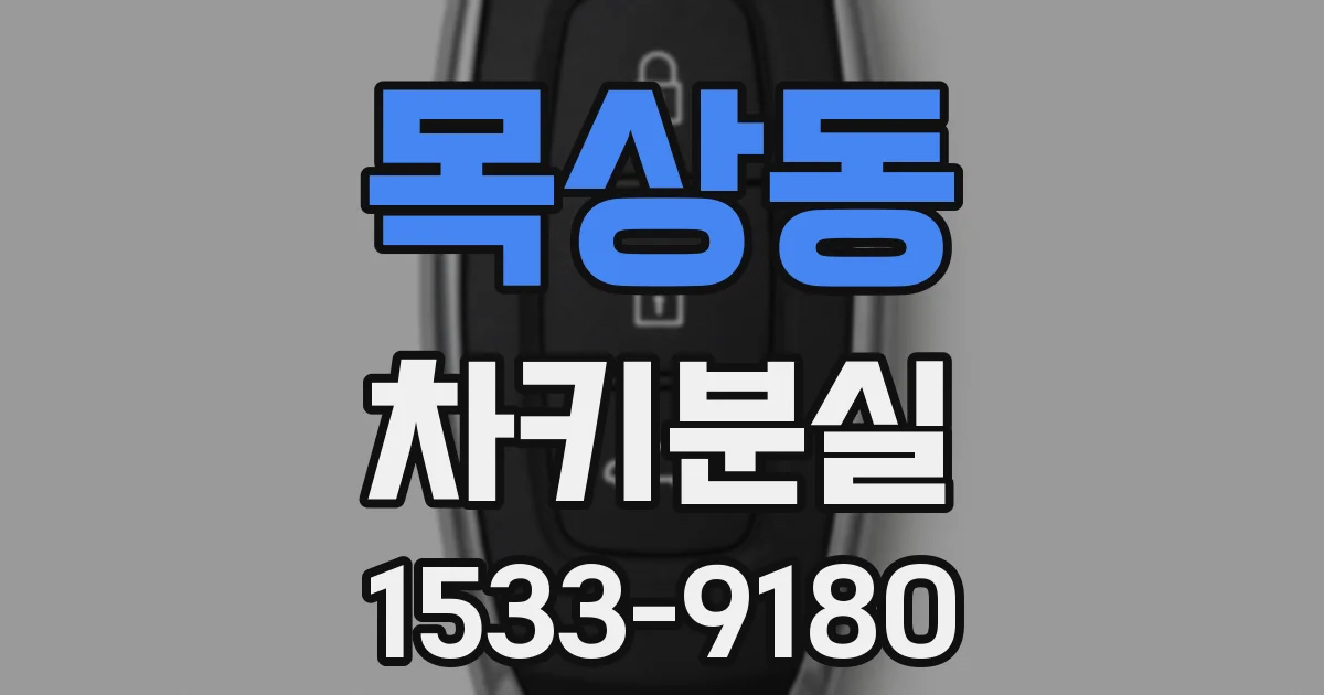 목상동 차키분실