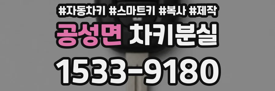 공성면 차키분실