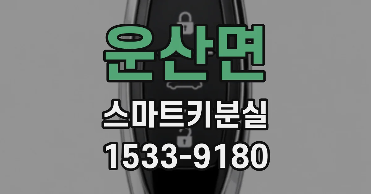 운산면 스마트키분실