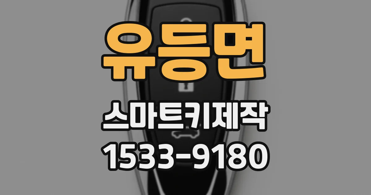 유등면 스마트키제작
