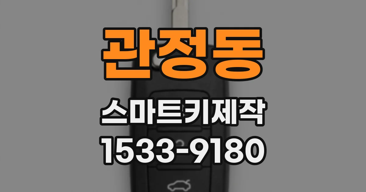 관정동 스마트키제작