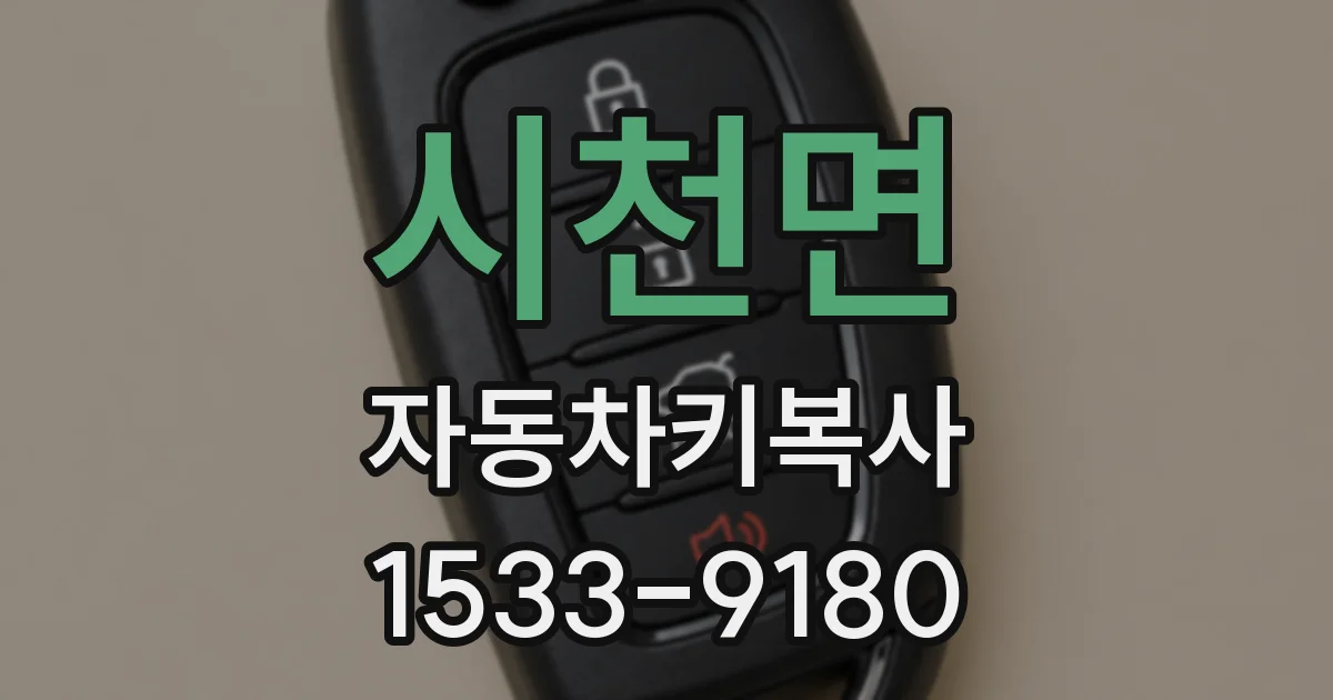 시천면 자동차키복사