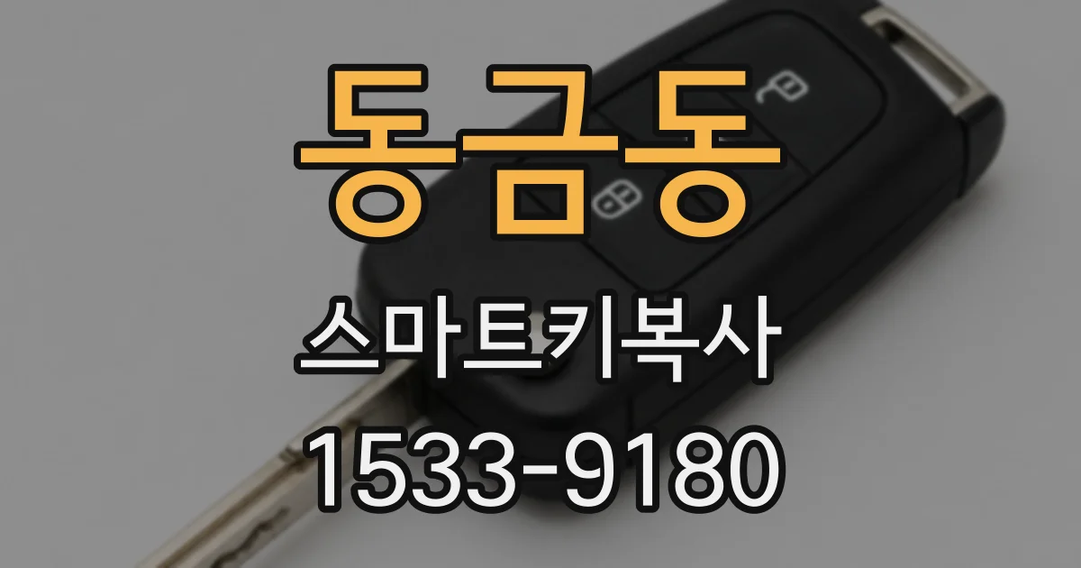 동금동 스마트키복사