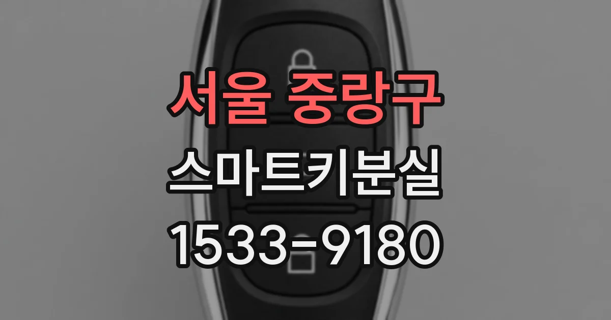 서울 중랑구 스마트키분실