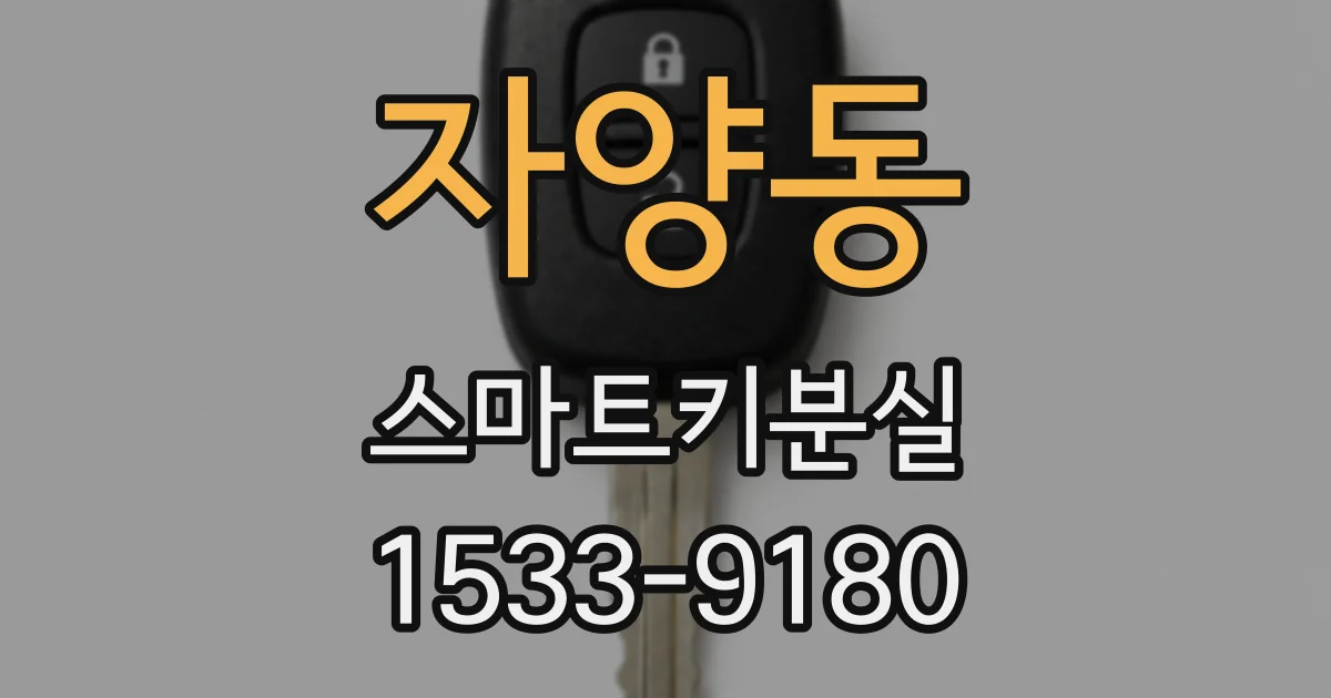 자양동 스마트키분실