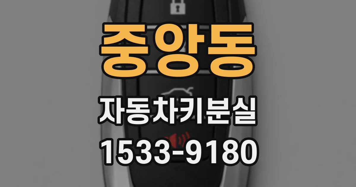 중앙동 자동차키분실