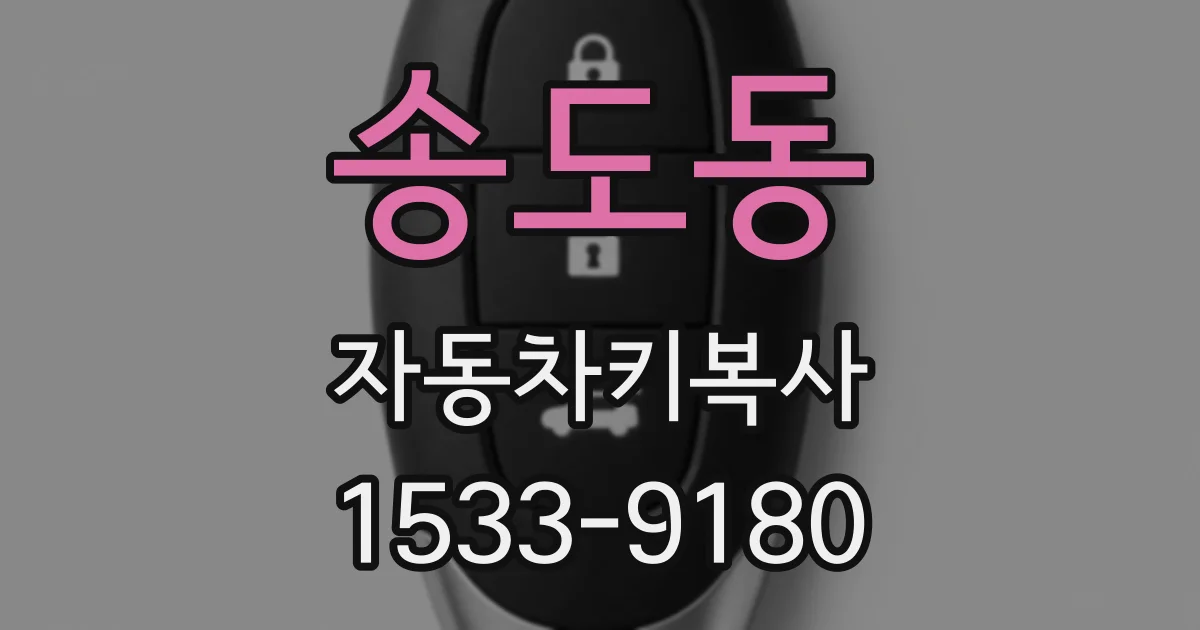송도동 자동차키복사