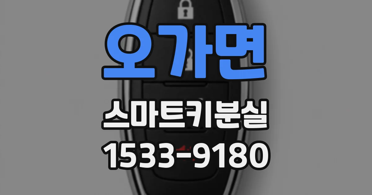 오가면 스마트키분실