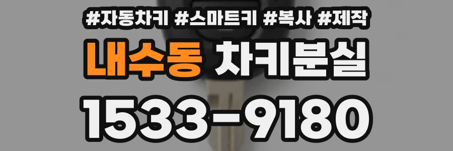 내수동 차키분실