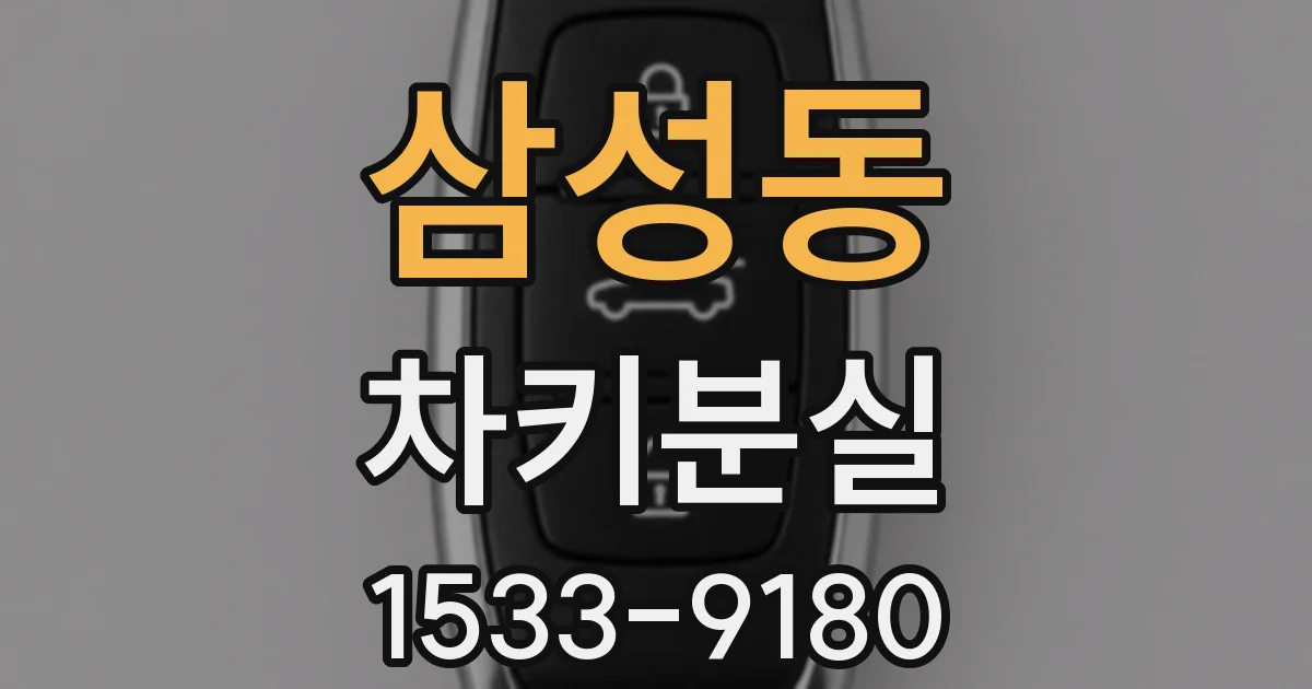 삼성동 차키분실