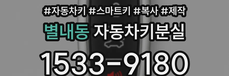 별내동 자동차키분실
