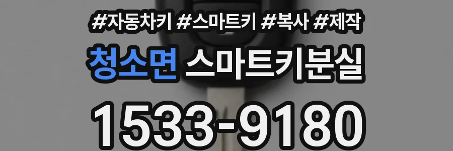 청소면 스마트키분실