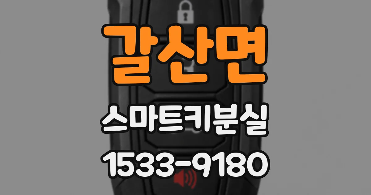 갈산면 스마트키분실