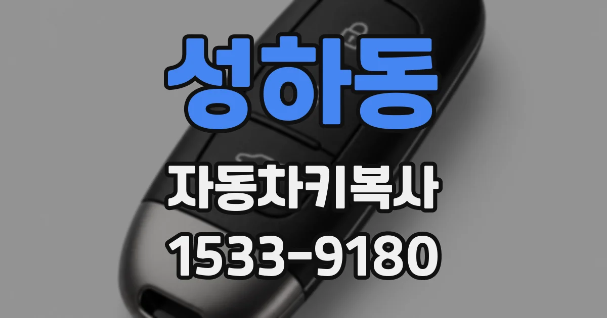 성하동 자동차키복사