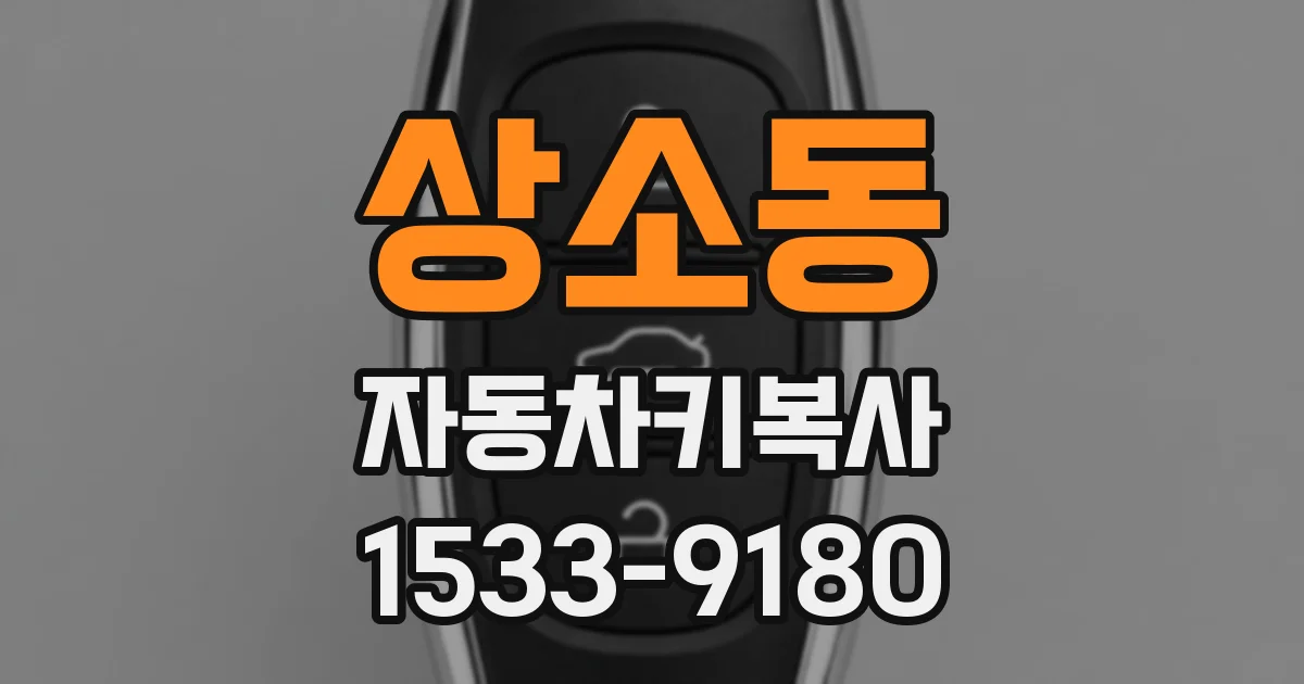 상소동 자동차키복사