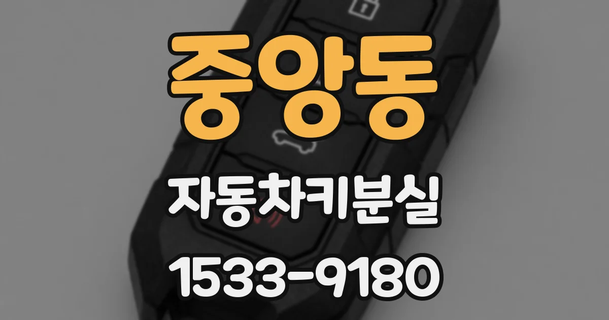 중앙동 자동차키분실