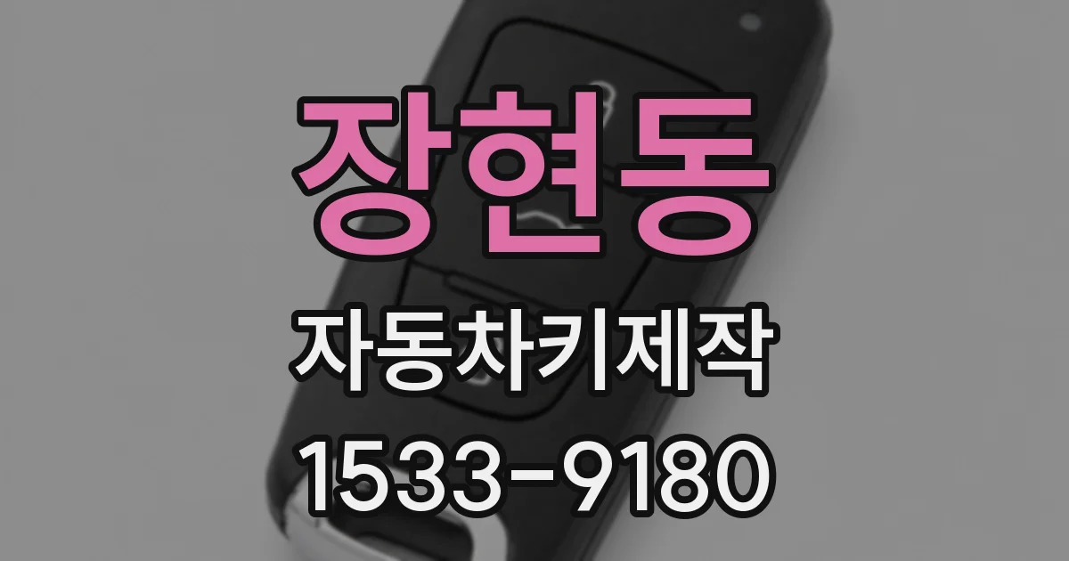 장현동 자동차키제작