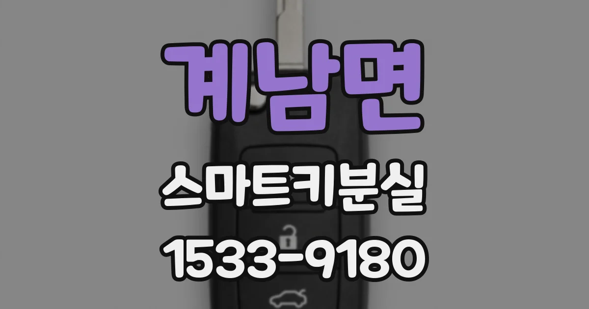 계남면 스마트키분실