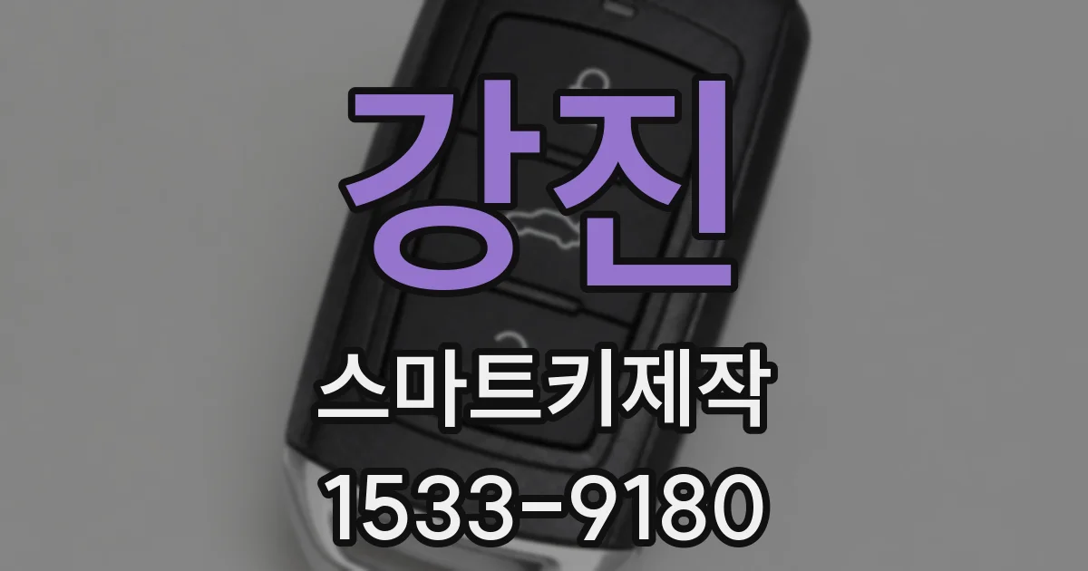 강진 스마트키제작
