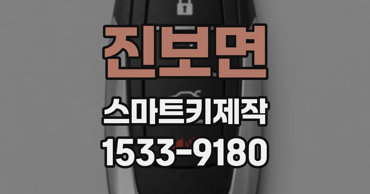진보면 스마트키제작